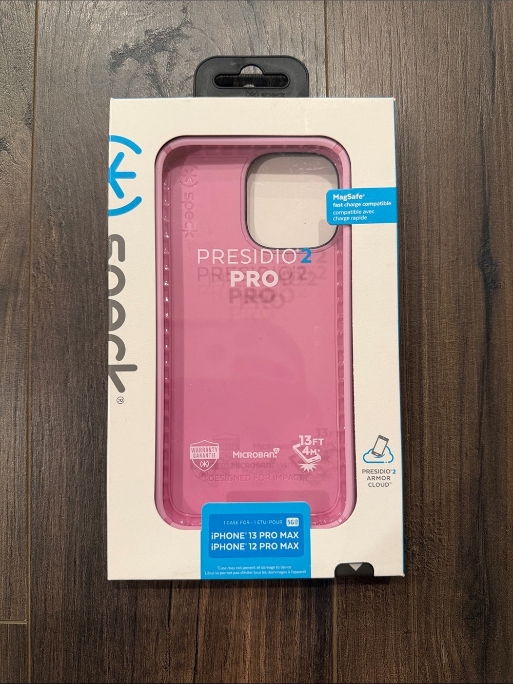 Speck Presidio2 Pro MagSafe Compatible Case for iPhone 13/12 Pro Max - Pink